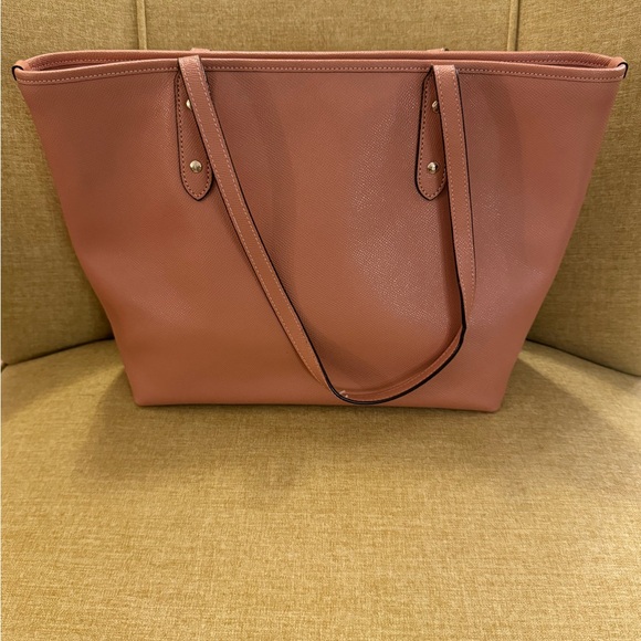 Coach Tote — Beautiful Peachish-Tan Color - Picture 3 of 12